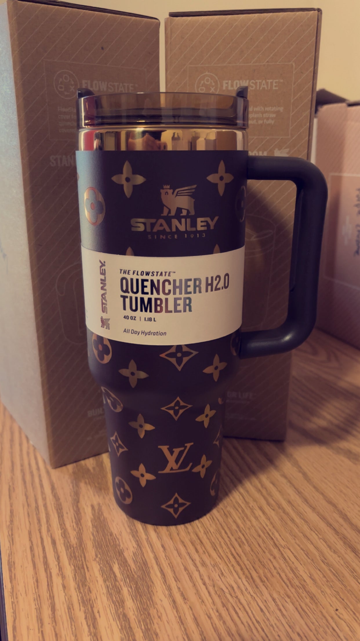 Rare Chocolate Brown LV Stanley