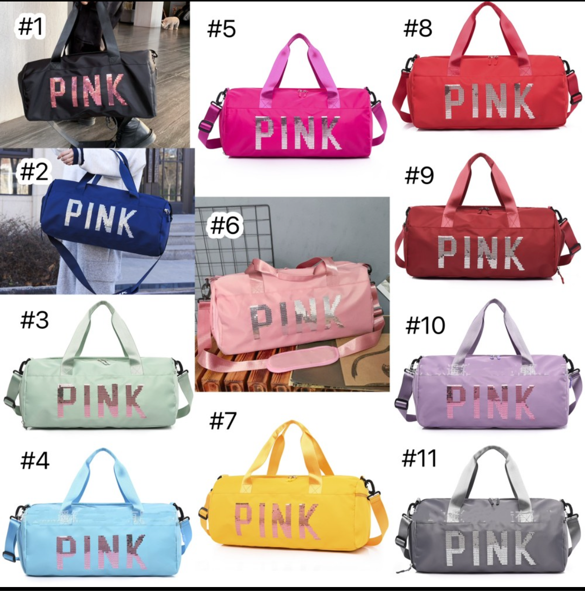 Pink Duffel Bag