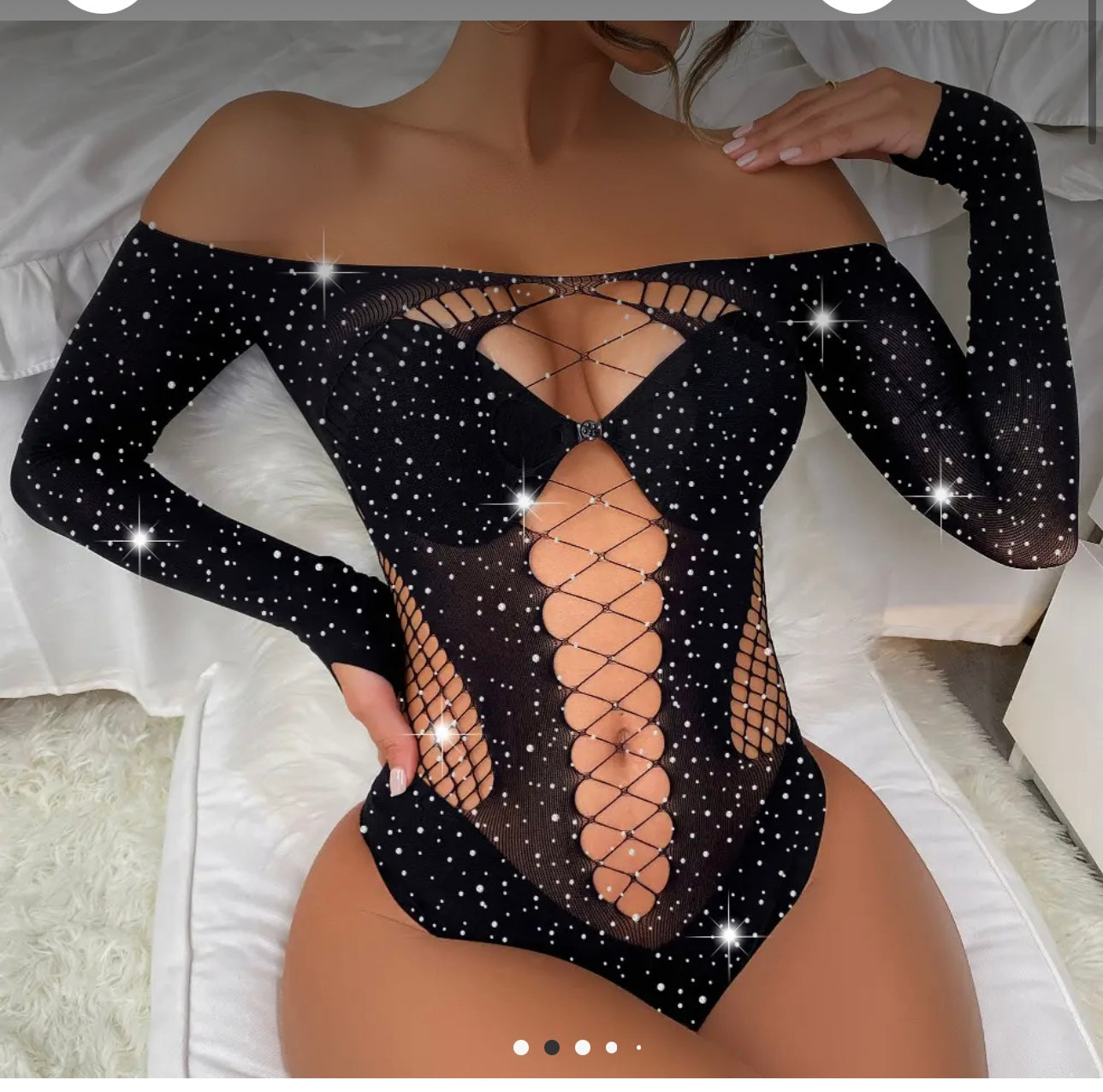 Fishnet Teddy Time