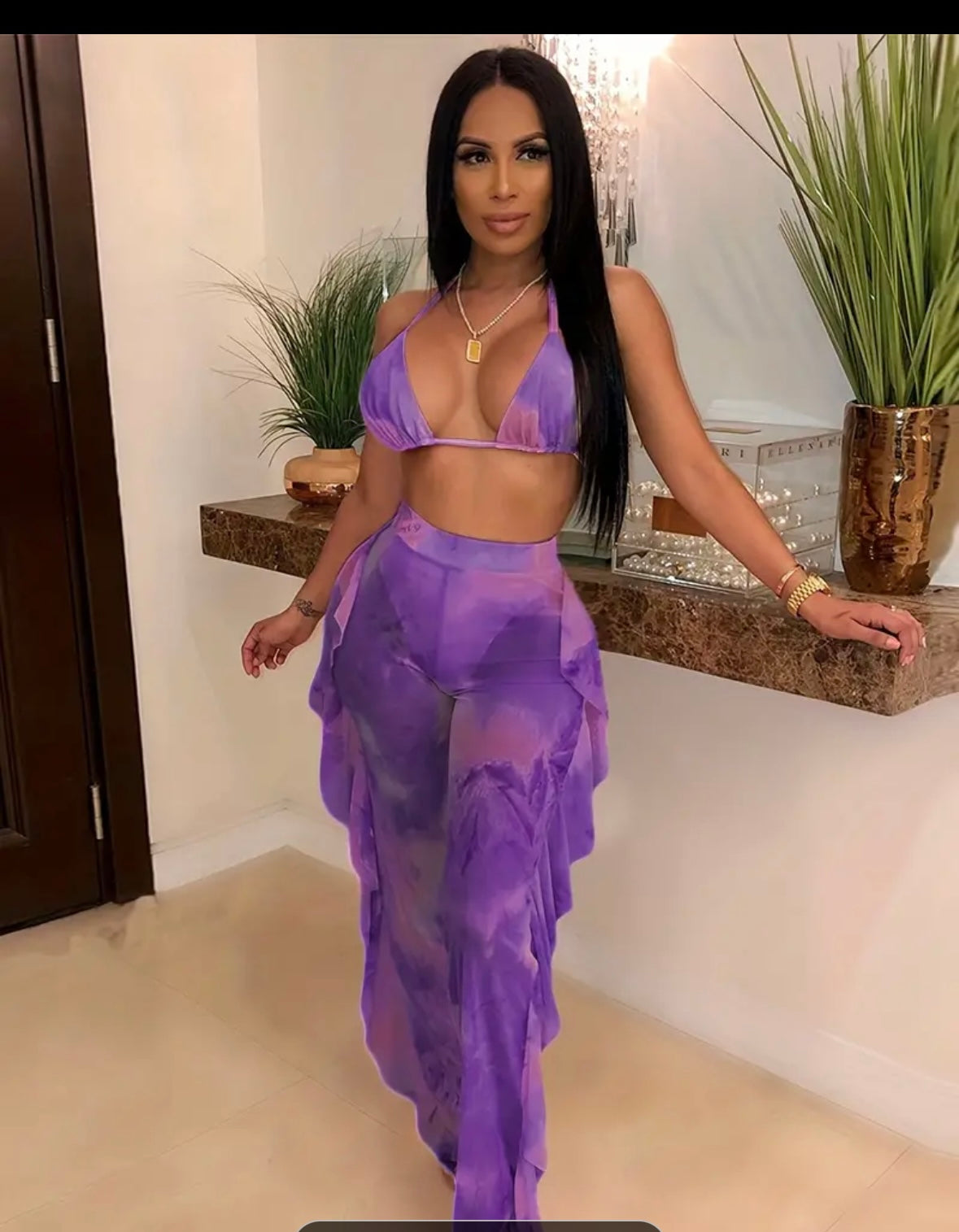 Purple Tye Dye Set