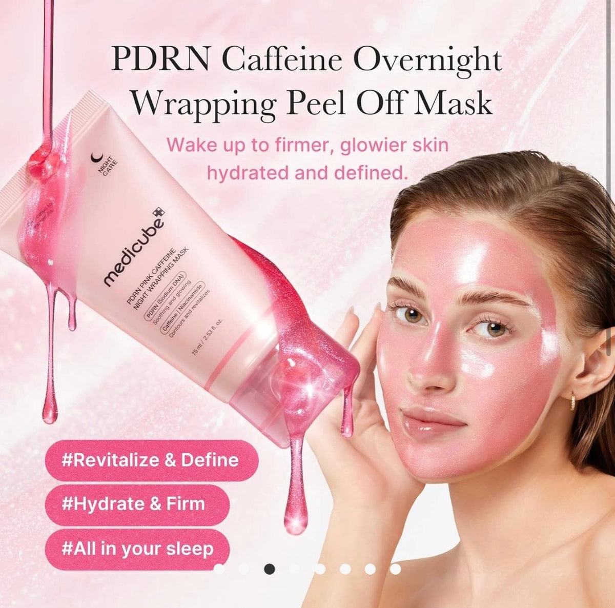 PDRN Pink Caffeine Night Wrapping Mask