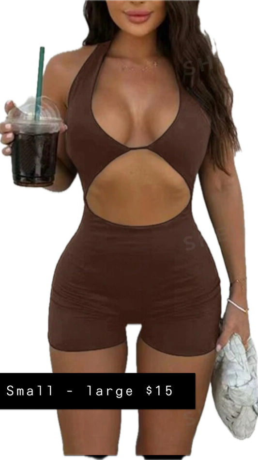 Brown Romper