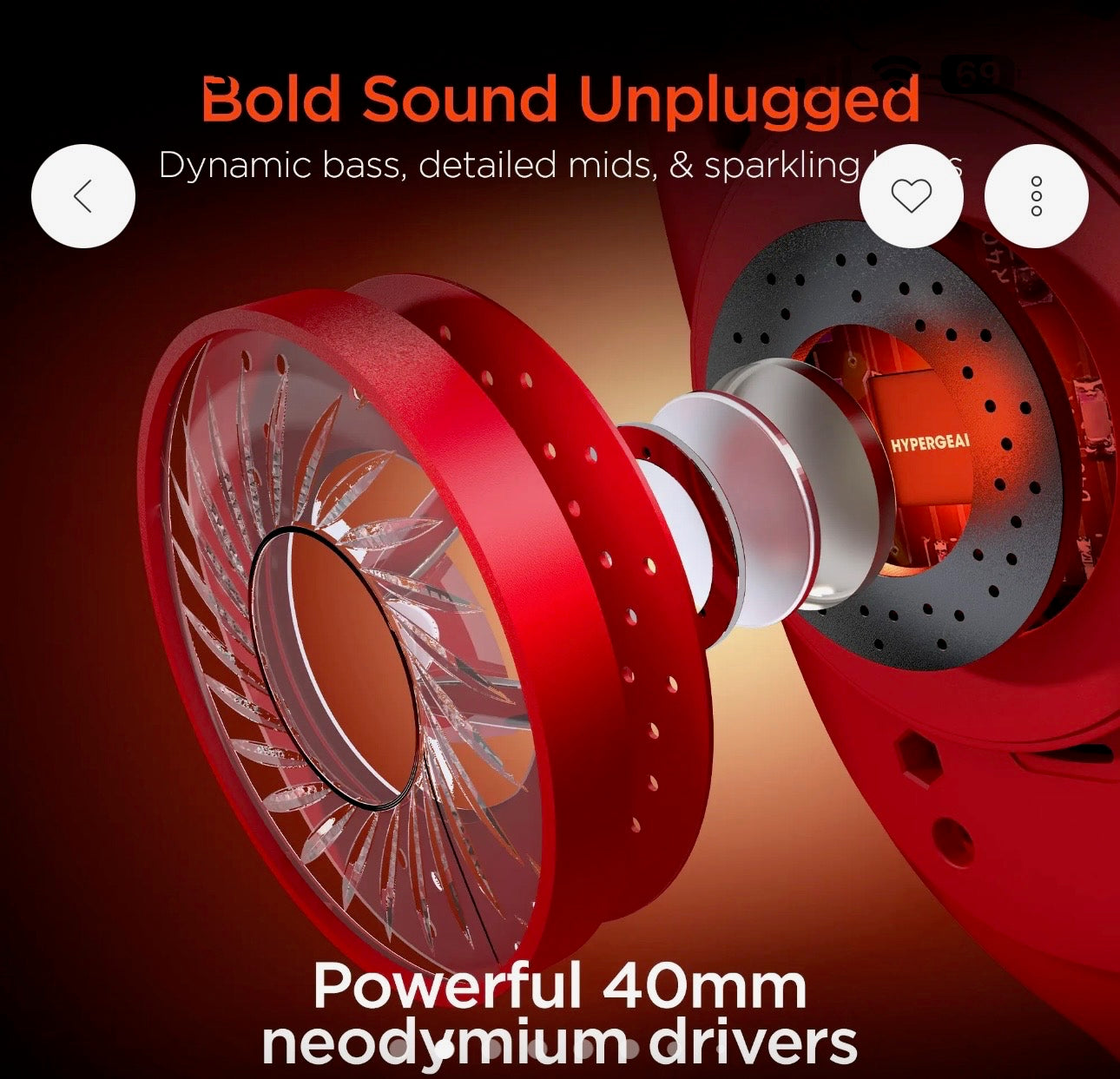 Vibe over the ear headphones