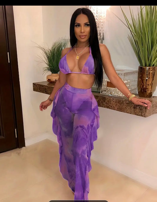 Purple Tye Dye Set