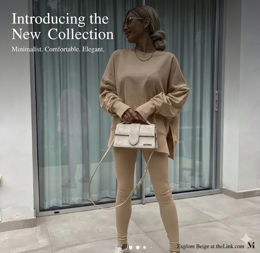 Beige Sweater Set
