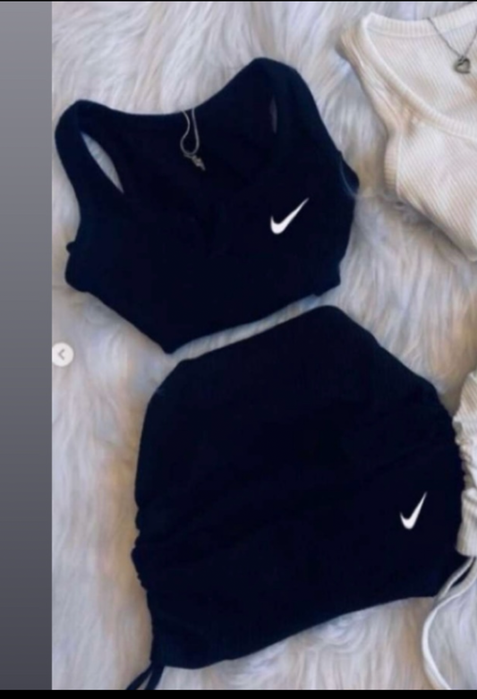 Black Nike Skirt Set