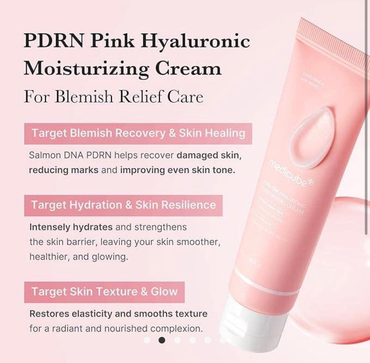 Medicube Salmon Hyaluronic Moisturizing Cream 1.69oz