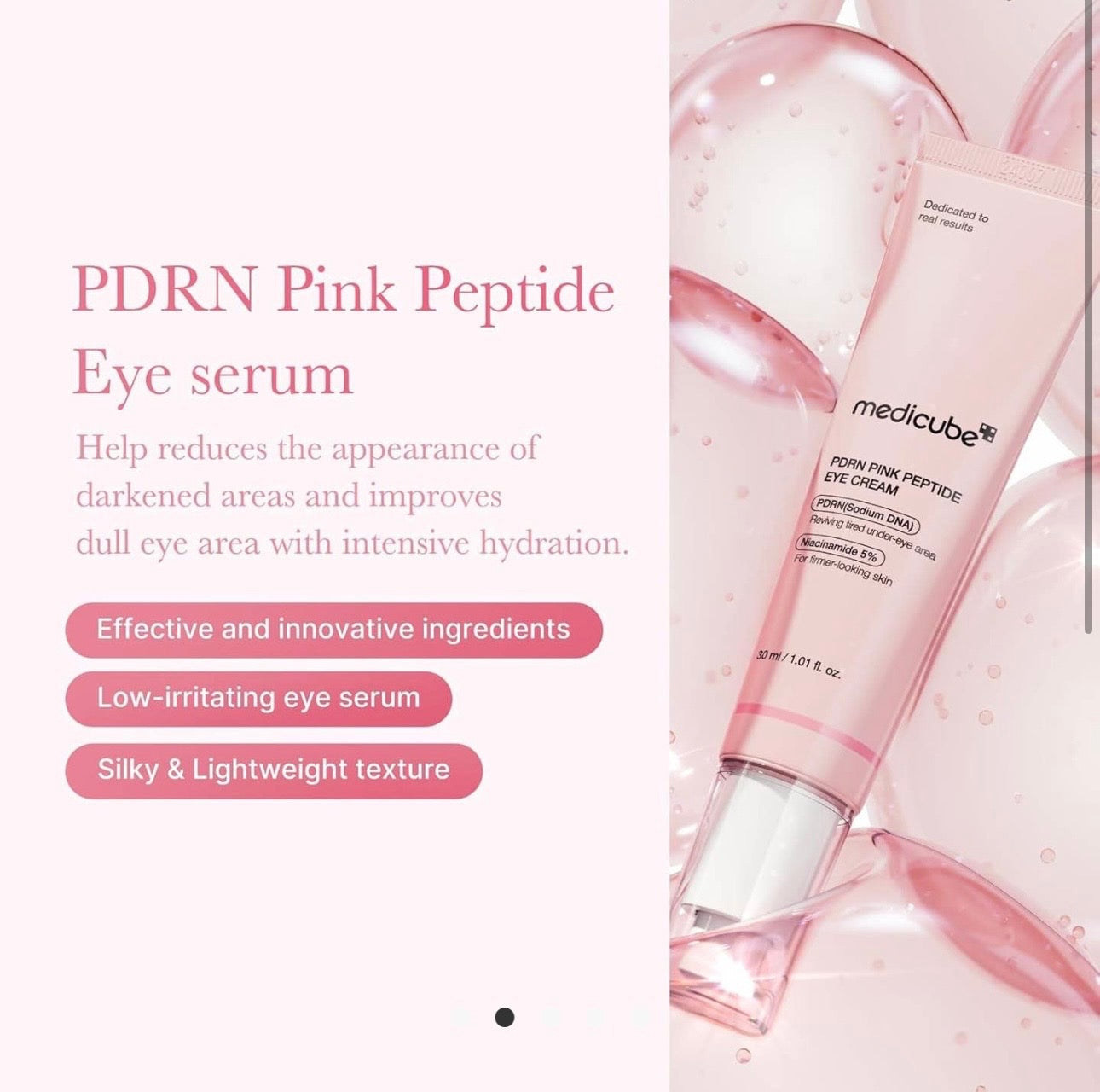 Medicube Salmon DNA PDRN Peptide Eye Serum 1.01oz