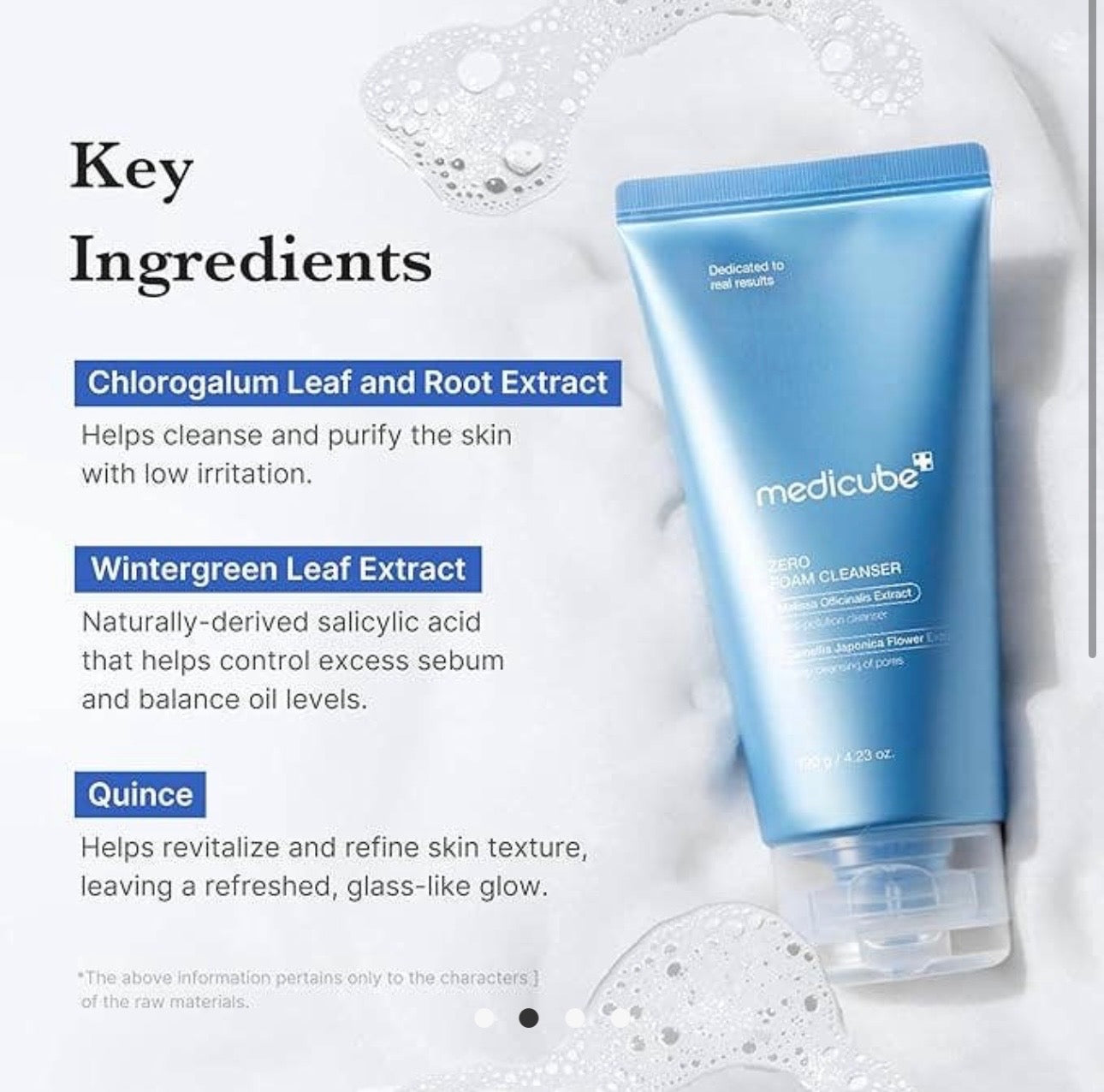 Medicube Zero Foam Cleanser For Sensitive Skin 4.23 ounces